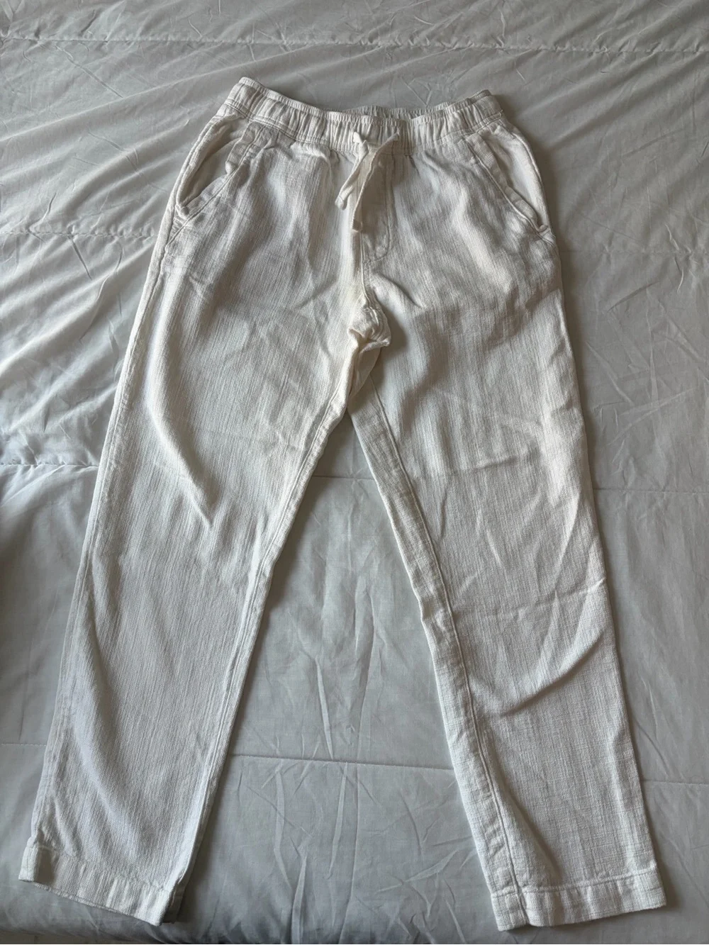 ZARA White Linen Men’s Pants
